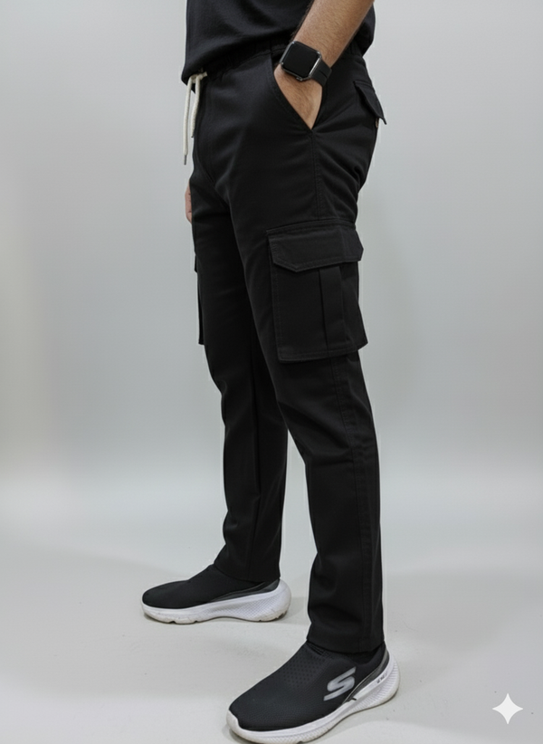 Emporial | 8 Pocket Cargo Trouser Black